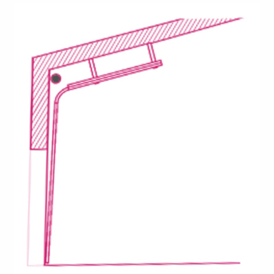 Emelt tetőkövető sínrendszer